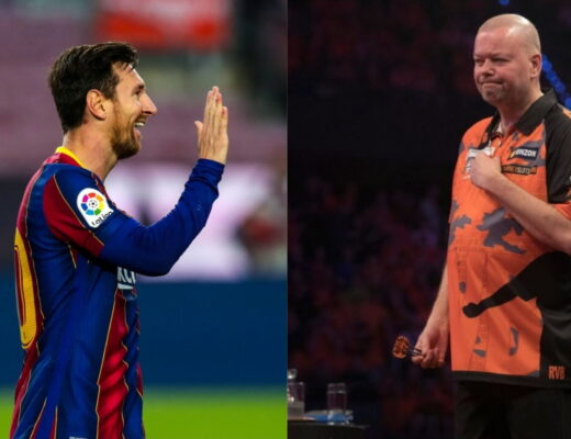 Lionel Messi en Raymond van Barneveld