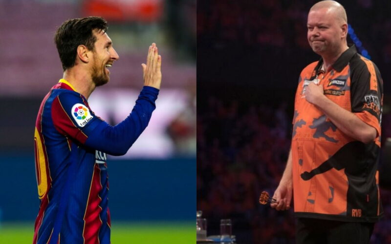 Lionel Messi en Raymond van Barneveld